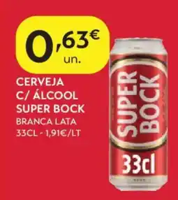Spar Cerveja c/ álcool super bock branca lata promoção