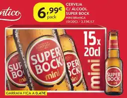 Spar Cerveja c/ alcool super bock promoção