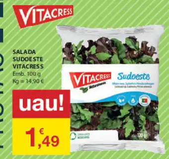 E.Leclerc Salada Sudoeste Vitacress 100g promoção