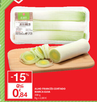 E.Leclerc Alho Francês Cortado Marca Guia 300g promoção