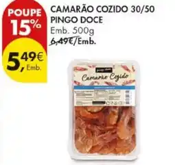 Pingo Doce Camarão cozido 30/50 pingo doce promoção