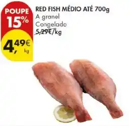Pingo Doce Red fish médio até 700g a granel congelado promoção