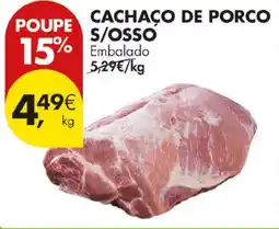 Pingo Doce Cachaço de porco s/osso promoção