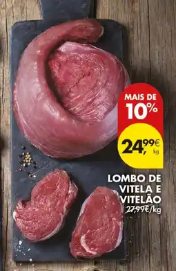 Pingo Doce Lombo de vitela e vitelão promoção