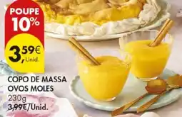 Pingo Doce Copo de massa ovos moles promoção
