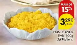 Pingo Doce Fios de ovos promoção