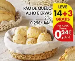 Pingo Doce Pão de queijo alho e ervas promoção