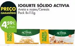 Pingo Doce Iogurte sólido activia promoção