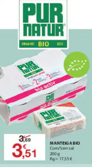 E.Leclerc Manteiga Bio 200g promoção
