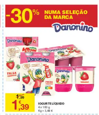 E.Leclerc Iogurte Líquido 4x100g promoção