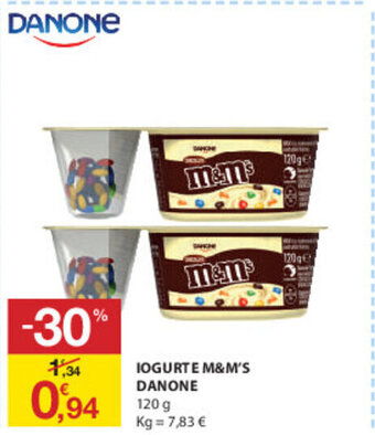 E.Leclerc Iogurte M&M's Danone 120g promoção