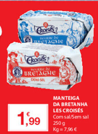 E.Leclerc Manteiga da Bretanha Les Croisés 250g promoção