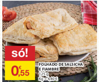 E.Leclerc Folhado de Salsicha E Fiambre 125g promoção