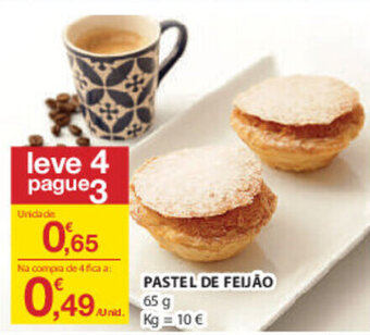 E.Leclerc Pastel de Feijão 65g promoção