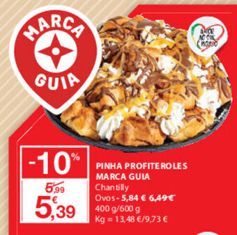 E.Leclerc Pinha Profiteroles Marca Guia 400g/600g promoção