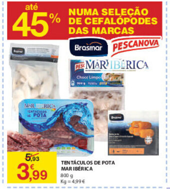 E.Leclerc Tentáculos de Pota Mar Ibérica 800g promoção
