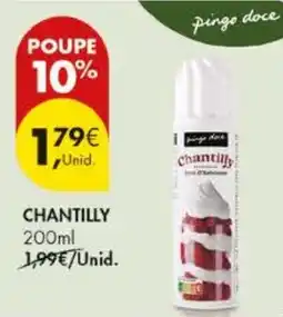 Pingo Doce Chantilly promoção