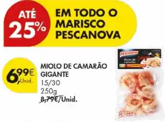 Pingo Doce Miolo de camarão gigante promoção