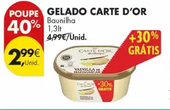 Pingo Doce Gelado carte d'or promoção