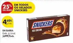 Pingo Doce Snickers em barra promoção