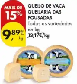 Pingo Doce Queijo de vaca queijaria das pousadas promoção