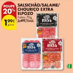Pingo Doce Salsichão/salame/ chourico extra elpozo fatias promoção