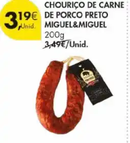 Pingo Doce Chouriço de carne de miguel&miguel promoção