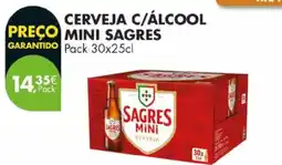 Pingo Doce Cerveja c/álcool mini sagres promoção
