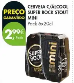 Pingo Doce Cerveja c/álcool super bock stout mini promoção