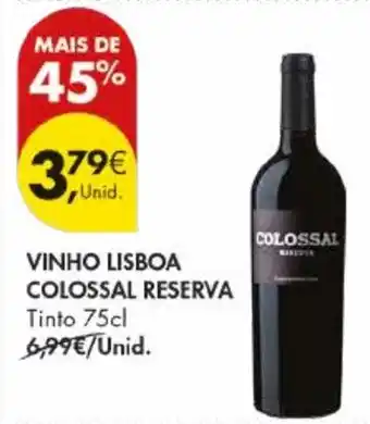 Pingo Doce Vinho lisboa colossal reserva promoção