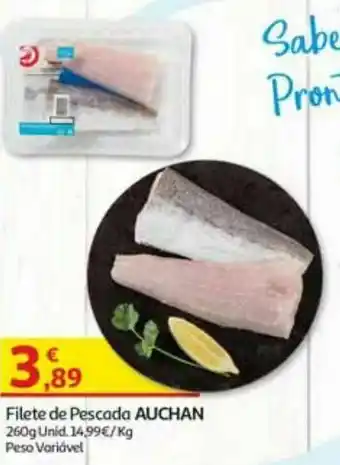 Filete pescada auchan 260g - peso variável
