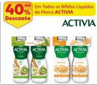 Auchan Bifidus líquido activia promoção