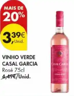 Pingo Doce Vinho verde casal garcia rosé promoção