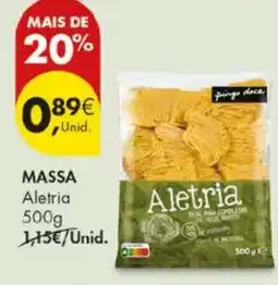 Pingo Doce Massa aletria promoção