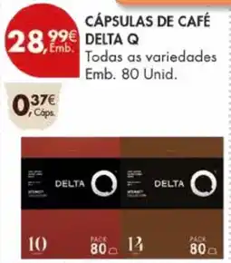 Pingo Doce Cápsulas de café delta q promoção