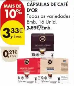 Pingo Doce Cápsulas de café d'or promoção