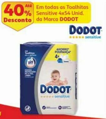 Auchan Toalhitas dodot:sensitive 4x54 un promoção