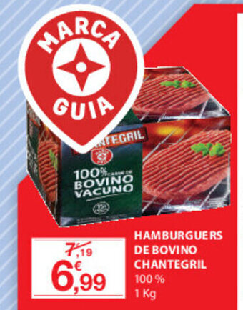 E.Leclerc Hamburguers de Bovino Chantegril 1kg promoção