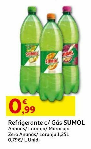 Auchan Refrigerante c/gas sumol promoção