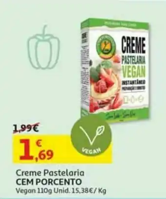 Creme pastelaria cem porcento vegan 110g