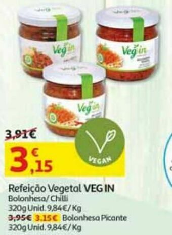 Auchan Refeição veg in promoção