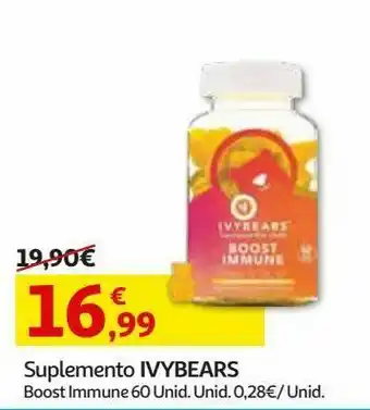 Auchan Suplemento ivybears:boost immune 60un promoção