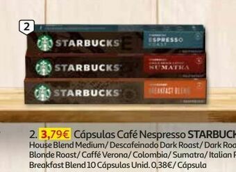 Auchan Cápsulas starbucks promoção