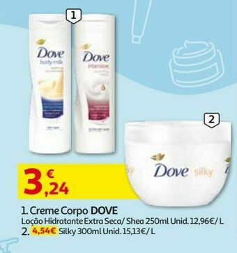Creme corpo dove