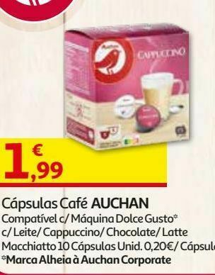 Auchan Cápsulas café dg auchan promoção