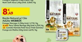 Ração natural cão webbox