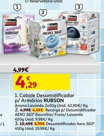 Auchan Desumidificador rubson promoção