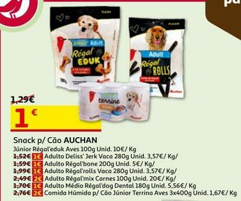 Comida húmida para cão auchan