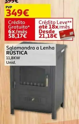 Salamandra a lenha :rustica 11.8kw