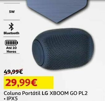 Coluna portátil lg:preta xboom go pl2
